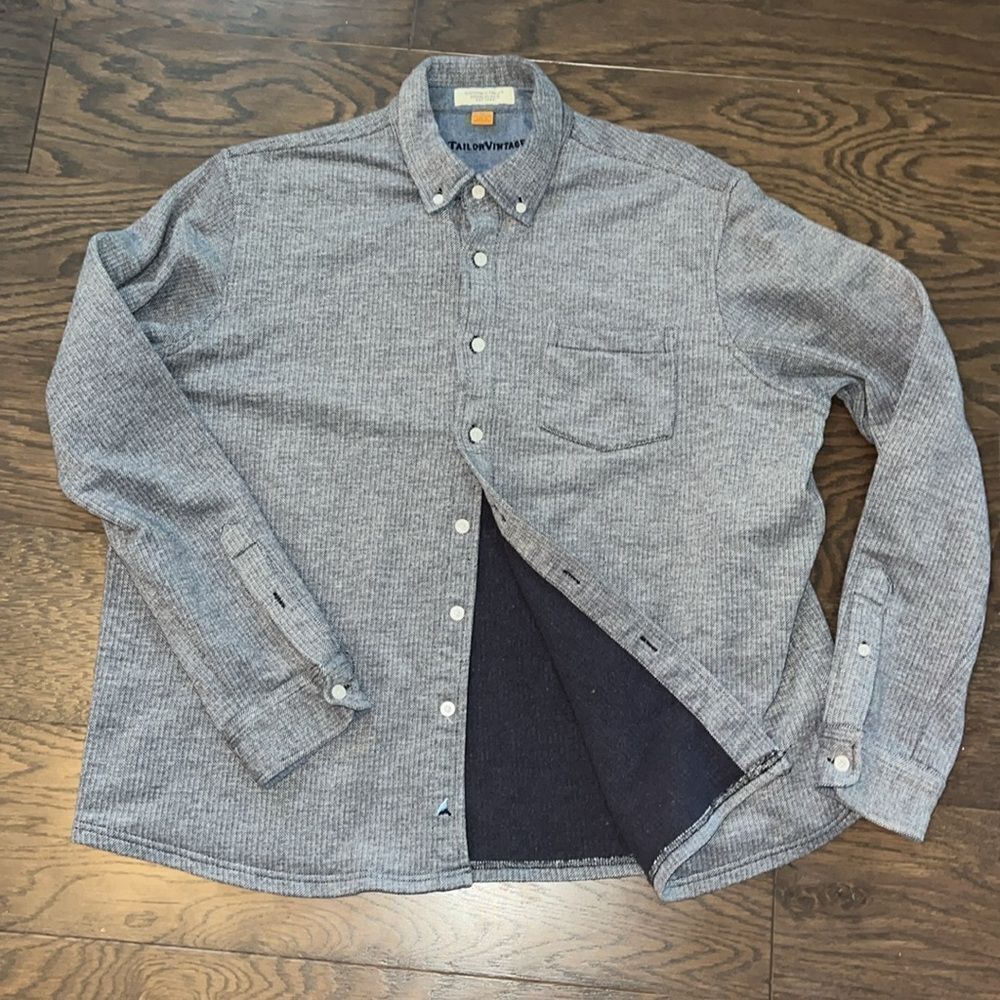 Tailor vintage Gray Connecticut Originals fleece shirt jacket XL men’s slim